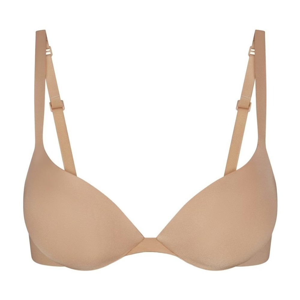 Skims Ultimate Push Up Plunge Bra Clay Tan BA-PLG-9214 Size 38B